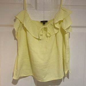 J.Crew Ruffle soft gauze camisole